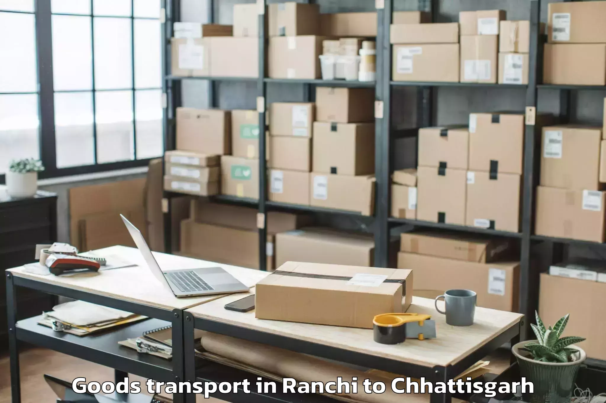 Top Ranchi to Bemetara Goods Transport Available